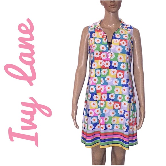 IVY LANE Petite Daisy Quarter Zip Shift Dress - Picture 2 of 7